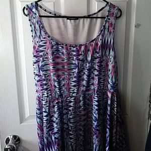 Torrid geometric skater dress